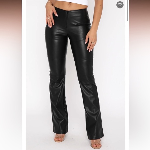 Rare Moment PU pants Black White Fox - Picture 2 of 5